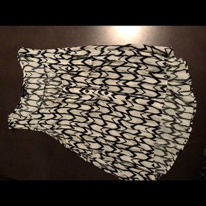 White with black tank top